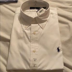 Ralf Lauren white button down. New with tags.